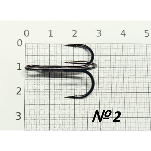 Крючок тройной SibBear #KH-11030 BN, все размеры