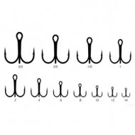 Крючок тройной SibBear #KH-11030 BN, все размеры Крючок тройной SibBear #KH-11030 BN, все размеры