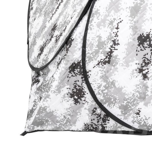 Палатка зимняя утепленная автомат 200х200х170 см с дном цвет зимний пиксель Улов 1201
