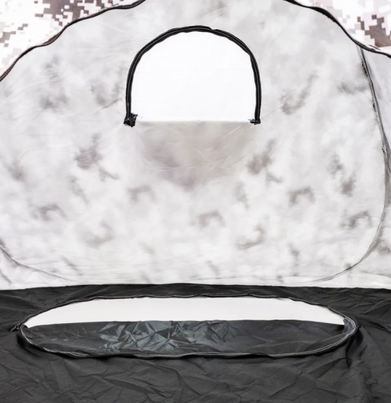 Палатка зимняя утепленная автомат 200х200х170 см с дном цвет зимний пиксель Улов 1201