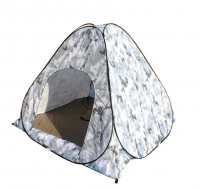 Палатка зимняя утепленная автомат 200х200х170 см с дном цвет зимний пиксель Улов 1201