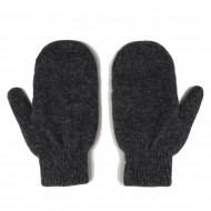 Варежки из шерсти монгольской овцы р.6,5-7,5 цвет черный Варежки из шерсти монгольской овцы р.6,5-7,5 цвет черный