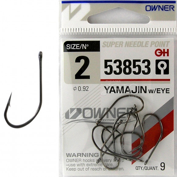 Крючок Owner Yamajin 53853, все размеры