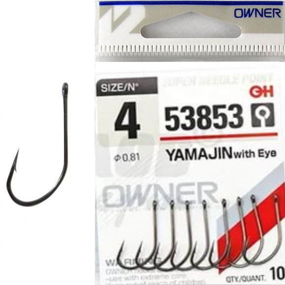 Крючок Owner Yamajin 53853, все размеры