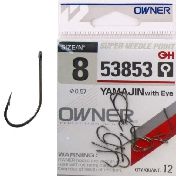 Крючок Owner Yamajin 53853, все размеры