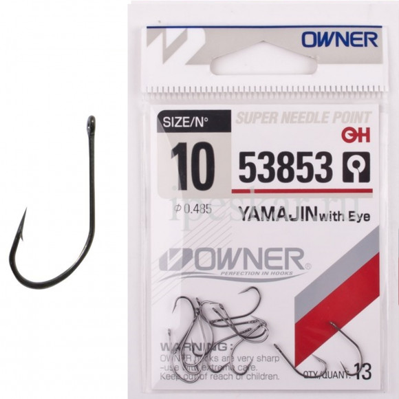 Крючок Owner Yamajin 53853, все размеры
