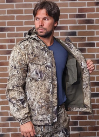 Костюм демисезонный Тайгер Тактик NEW (-5) ткань Дюспо-флис цвет Лесной камыш р.48-50/170-176