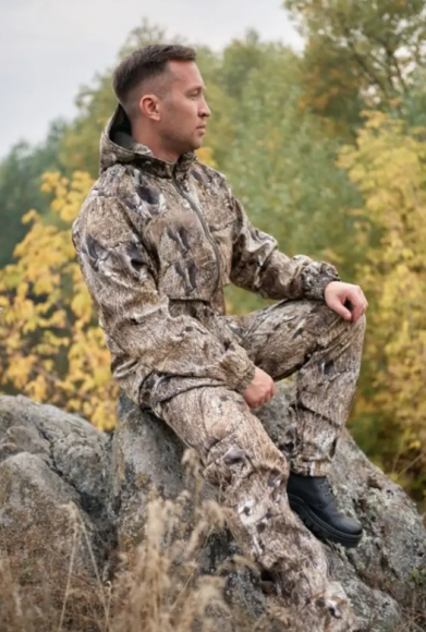 Костюм демисезонный Тайгер Тактик NEW (-5) ткань Дюспо-флис цвет Лесной камыш р.48-50/170-176
