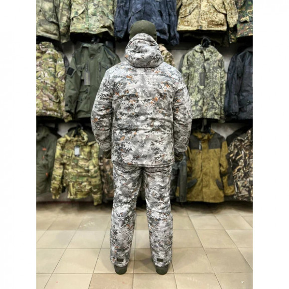 Костюм зимний Тайгер Егерь -45'С  ткань мембрана Алова цвет Борей белый Костюм зимний Тайгер Егерь -45'С  ткань мембрана Алова цвет Борей белый