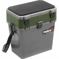 Ящик рыбака зимн Helios серый / хаки HS-IB-19-GH Ящик рыбака зимн Helios серый / хаки HS-IB-19-GH