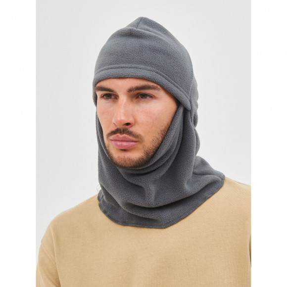 Балаклава Huntsman из Флиса (280 г/м²)  р.58-60 цвет Серый/Черный