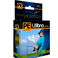 Шнур плетеный PE Ultra Spin Olive 135м Шнур плетеный PE Ultra Spin Olive 135м