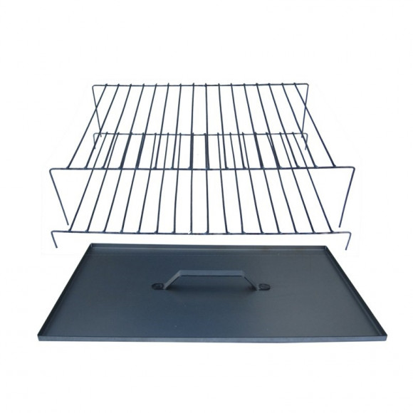 Коптильня двухъярусная с поддоном 450х240х280мм К-001, сталь 1,5 мм Коптильня двухъярусная с поддоном 450х240х280мм К-001, сталь 1,5 мм