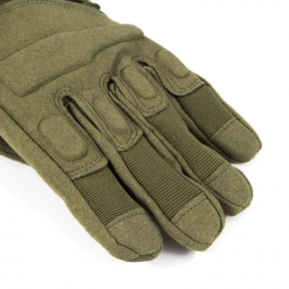 Перчатки треккинговые Следопыт Tactic с защитными накладками зеленые Перчатки треккинговые Следопыт Tactic с защитными накладками зеленые