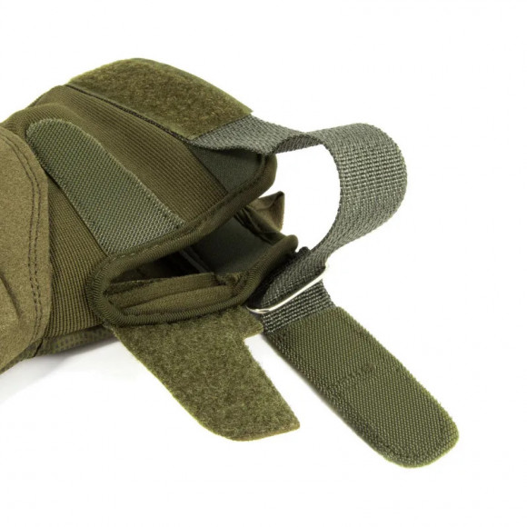 Перчатки треккинговые Следопыт Tactic с защитными накладками зеленые Перчатки треккинговые Следопыт Tactic с защитными накладками зеленые