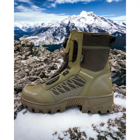 Ботинки с высокими берцами утепленные EDITEX EMBRAER W2455-9K Cordura/Кожа натуральная цвет Хаки Ботинки с высокими берцами утепленные EDITEX EMBRAER W2455-9K Cordura/Кожа натуральная цвет Хаки