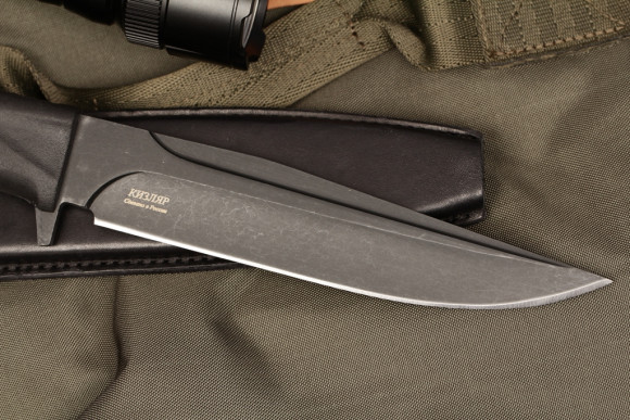 Нож охотничий Коршун, Кизляр, сталь AUS-8, клинок-163 мм., stonewash, эластрон