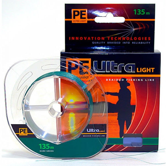 Шнур плетеный PE Ultra Light Dark Green 135м Шнур плетеный PE Ultra Light Dark Green 135м