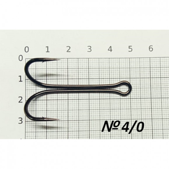 Крючок двойник SibBear #KH-11040 BN, все размеры