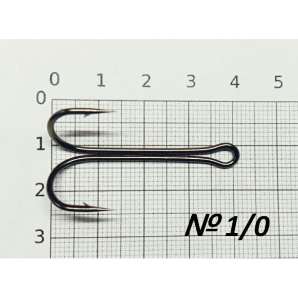 Крючок двойник SibBear #KH-11040 BN, все размеры