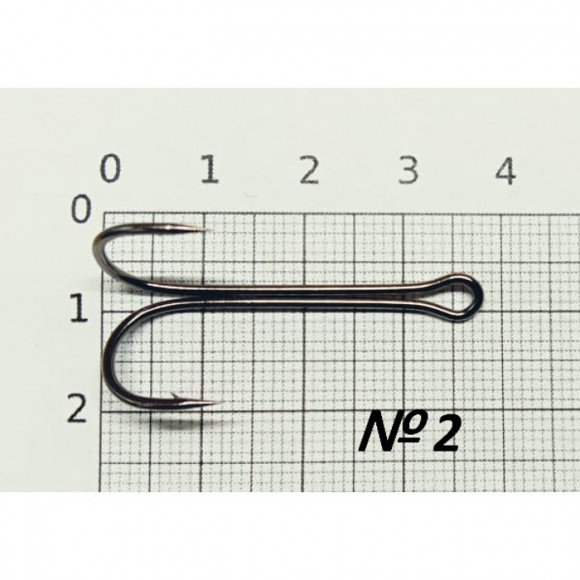 Крючок двойник SibBear #KH-11040 BN, все размеры