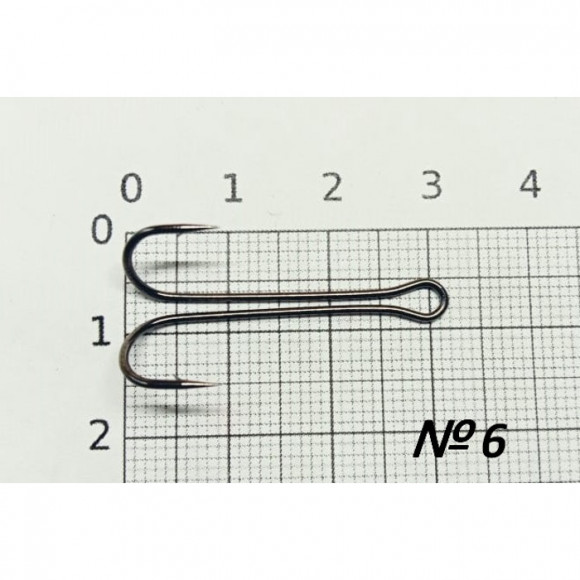 Крючок двойник SibBear #KH-11040 BN, все размеры