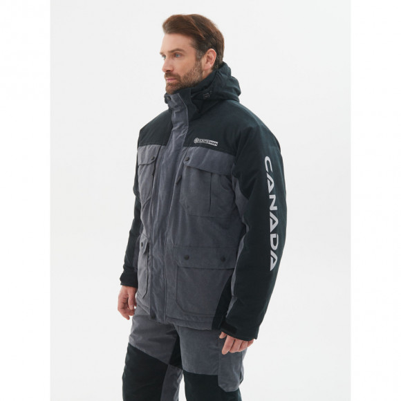 Костюм зимний Huntsman Канада ткань Финляндия цвет Серый/Черный