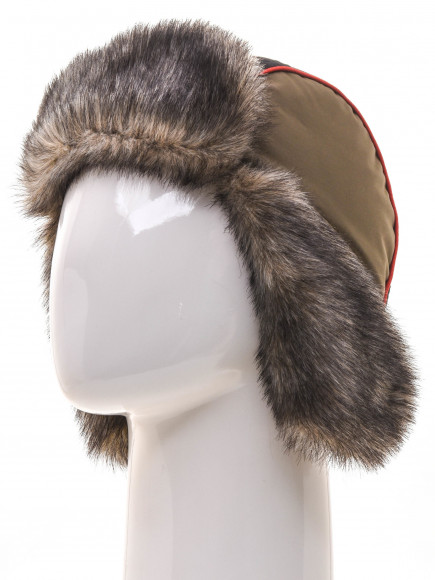 Шапка-ушанка Huntsman Siberia ткань Breathable цвет Хаки/Черный Шапка-ушанка Huntsman Siberia ткань Breathable цвет Хаки/Черный