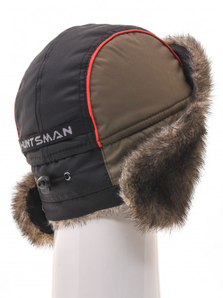Шапка-ушанка Huntsman Siberia ткань Breathable цвет Хаки/Черный Шапка-ушанка Huntsman Siberia ткань Breathable цвет Хаки/Черный