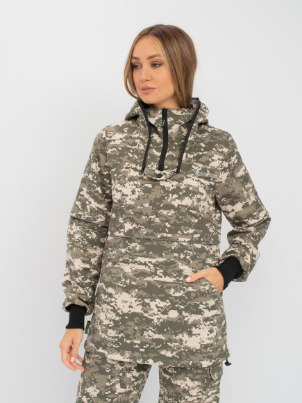 Костюм Huntsman Антигнус-Люкс женский с ловушками и пыльниками ткань Смесовая цвет 128/2 (св. пиксель) Костюм Huntsman Антигнус-Люкс женский с ловушками и пыльниками ткань Смесовая цвет 128/2 (св. пиксель)