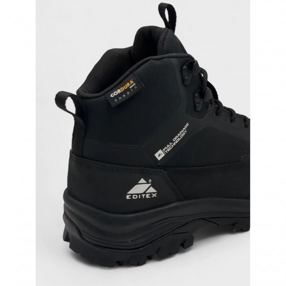 Ботинки треккинговые EDITEX NORDMASTER W2459-1N  Нубук натуральный / Текстиль, цвет Черный Ботинки треккинговые EDITEX NORDMASTER W2459-1N  Нубук натуральный / Текстиль, цвет Черный