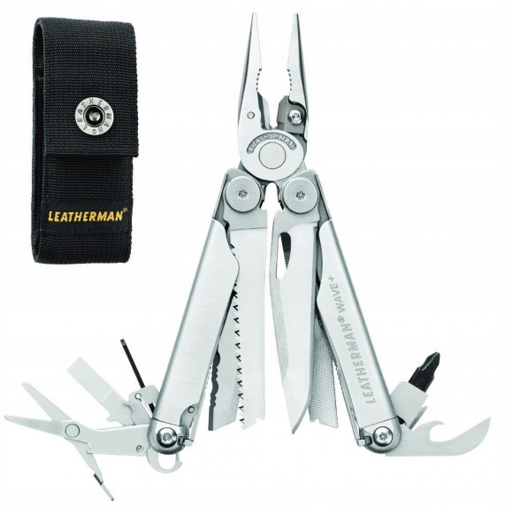Мультитул Leatherman  Wave Plus (17 функций, нейлоновый чехол)