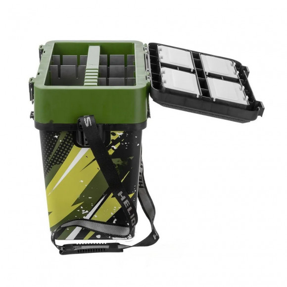 Ящик рыбака зимний Helios ZANDER хаки