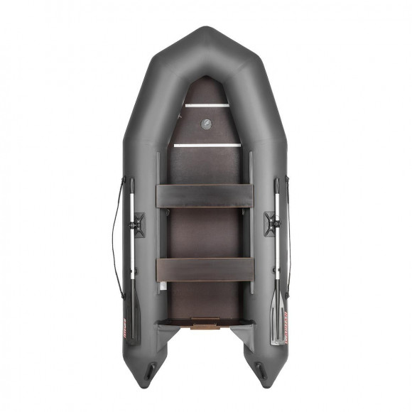 Лодка надувная гребная под мотор Тонар Капитан Т310 (киль+пол) цвет Серый