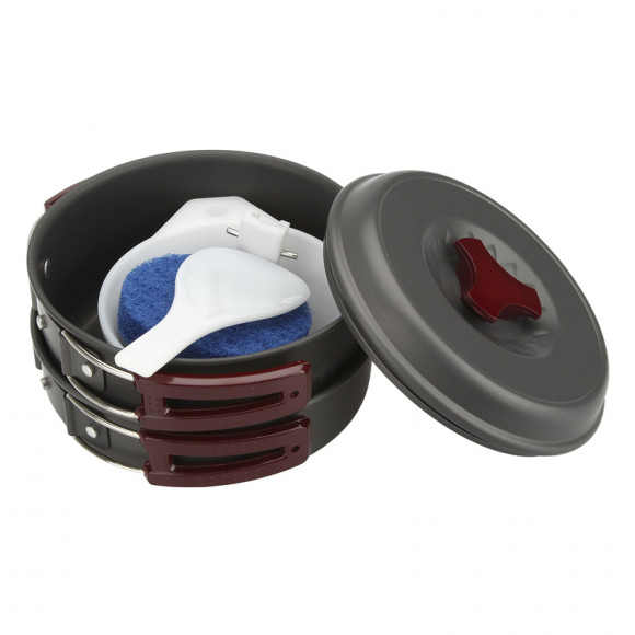 Набор посуды BTrace C0117 из анодированного алюминия на 3 персоны Набор посуды BTrace C0117 из анодированного алюминия на 3 персоны