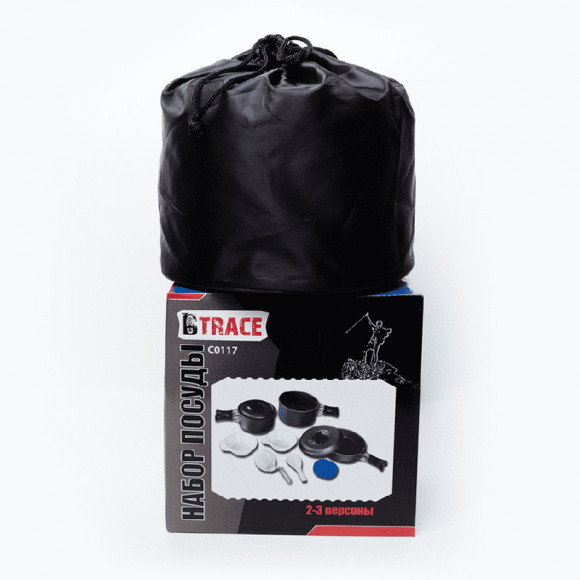 Набор посуды BTrace C0117 из анодированного алюминия на 3 персоны Набор посуды BTrace C0117 из анодированного алюминия на 3 персоны