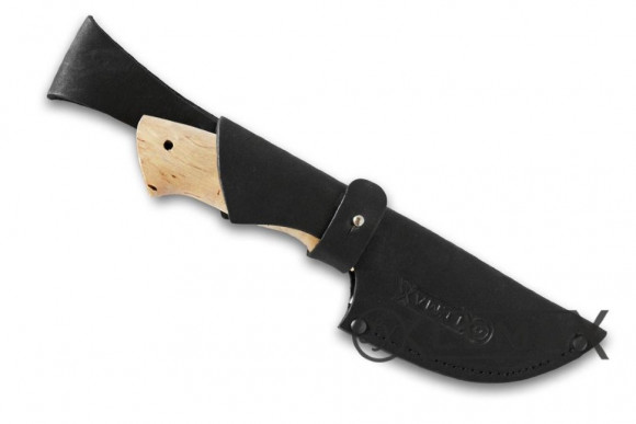 Нож Lemax Шкуросъёмный сталь Х12МФ  рукоять карельская береза Нож Lemax Шкуросъёмный сталь Х12МФ  рукоять карельская береза