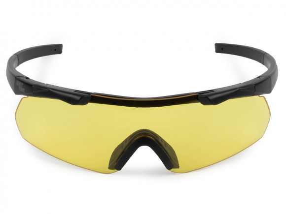 Очки стрелковые ShotTime Caracal GST-035-BLK-Y линза жёлтая