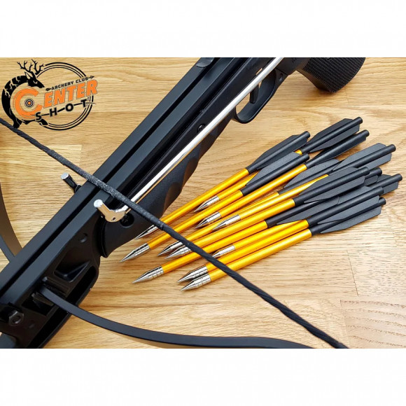 Набор стрел для арбалета-пистолета 6.5" (16см) 12шт, алюминий (Centershot) Набор стрел для арбалета-пистолета 6.5" (16см) 12шт, алюминий (Centershot)