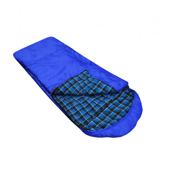 Спальный мешок-одеяло Русская охота, меринос, широкий (100 см) с подголовником, фланель