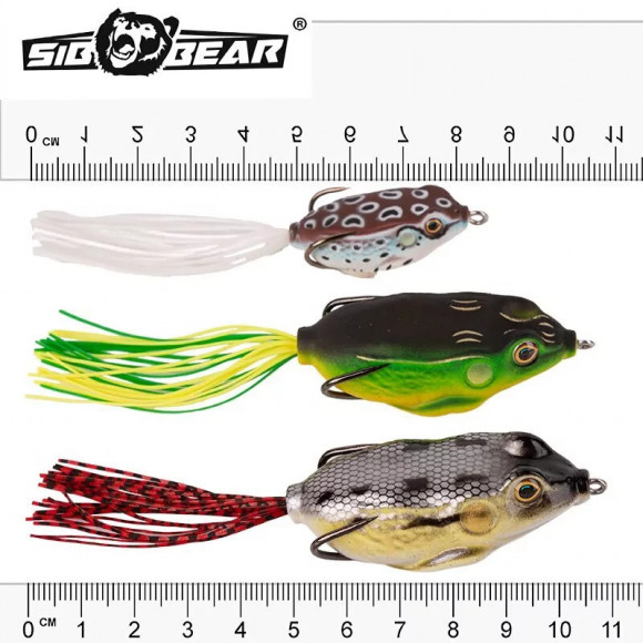 Лягушка оснащённая SibBear Edible Frog незацепляйка 65мм 18г Лягушка оснащённая SibBear Edible Frog незацепляйка 65мм 18г