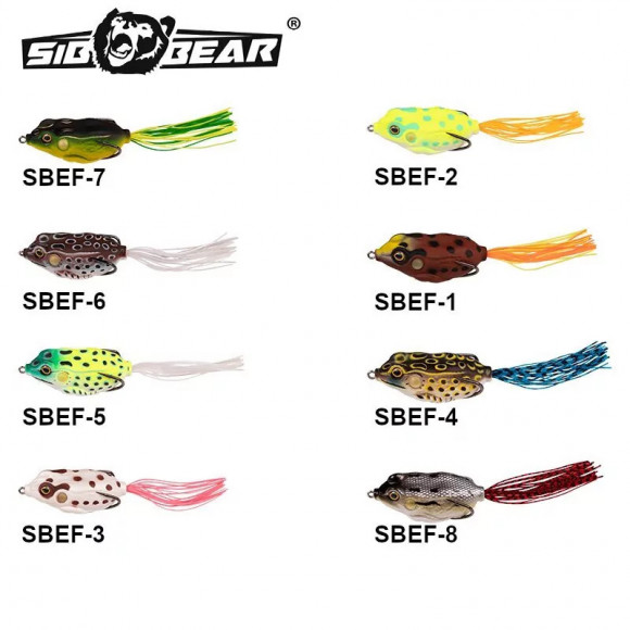 Лягушка оснащённая SibBear Edible Frog незацепляйка 65мм 18г Лягушка оснащённая SibBear Edible Frog незацепляйка 65мм 18г