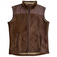 Жилет Русская охота утепленный (флис / коричневый)