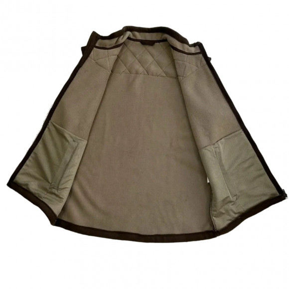 Жилет Русская охота утепленный (флис / коричневый) Жилет Русская охота утепленный (флис / коричневый)