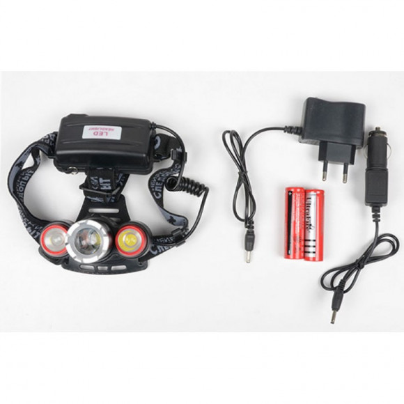 Фонарь Следопыт Смит 3L, налобный, zoom, аккумулятор, 220B+12B PF-PFL-HL29