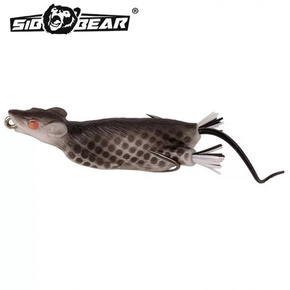 Мышь оснащённая SibBear Temptaion Rat незацепляйка 70мм 15г Мышь оснащённая SibBear Temptaion Rat незацепляйка 70мм 15г