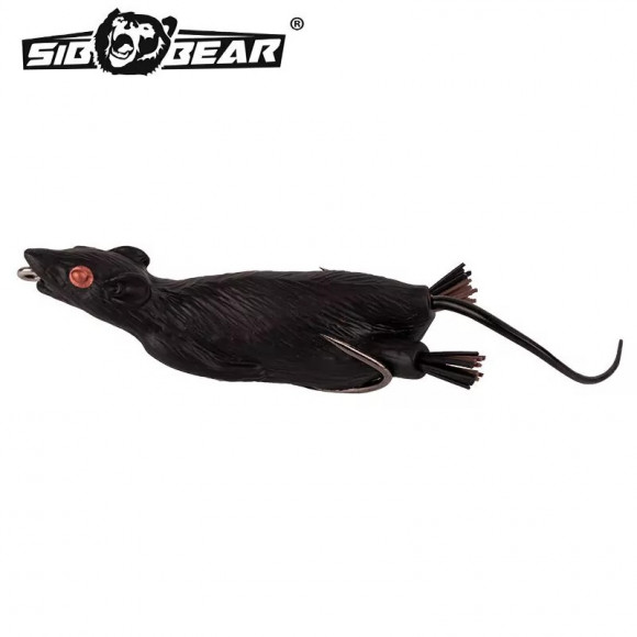 Мышь оснащённая SibBear Temptaion Rat незацепляйка 70мм 15г Мышь оснащённая SibBear Temptaion Rat незацепляйка 70мм 15г