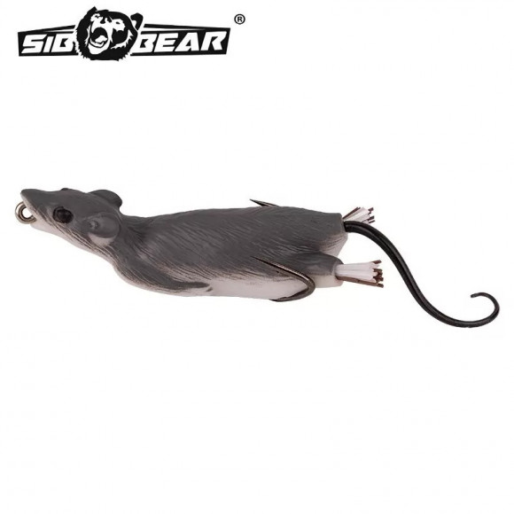 Мышь оснащённая SibBear Temptaion Rat незацепляйка 70мм 15г Мышь оснащённая SibBear Temptaion Rat незацепляйка 70мм 15г