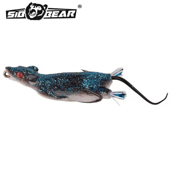 Мышь оснащённая SibBear Temptaion Rat незацепляйка 70мм 15г Мышь оснащённая SibBear Temptaion Rat незацепляйка 70мм 15г