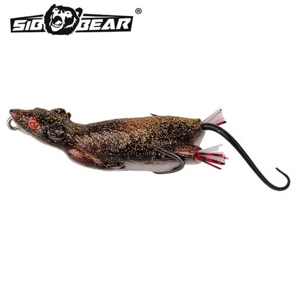 Мышь оснащённая SibBear Temptaion Rat незацепляйка 70мм 15г Мышь оснащённая SibBear Temptaion Rat незацепляйка 70мм 15г